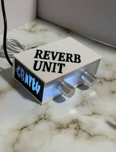リバーブユニット　ホワイト　AUX USB バイブラ エフェクター 