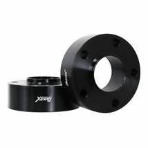 BMW用 ワイドトレッドスペーサー 50mm PCD120-5H M12対応 5穴 ワイトレ ワイドスペーサー ホイール アルミ鍛造 Durax 黒 ブラック 2枚_画像6