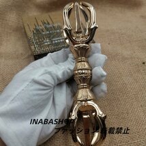 五鈷杵 真鍮製磨き仕上げ 165mm 密教法具 寺院用仏具_画像4