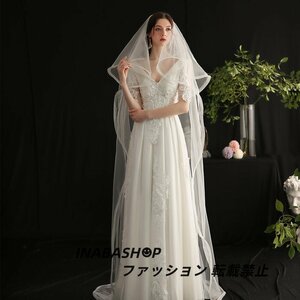  veil [ long veil ] wedding 2 layer comb attaching long wedding veil wedding veil .. veil race [2.3m×1.5m]
