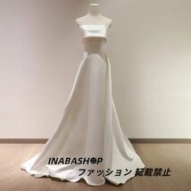 ウェディングドレス ビスチェ ウエディングドレス 花嫁ドレス 白 二次会ドレス Aラインスレンダーライン床付きタイプ 前撮り結婚式海外挙式_画像1