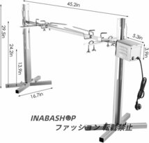 電気ロースター、ステンレススチールロティサリーグリル、キャンプアウトドア用BBQチャコールロティサリーロースターグリル_画像4