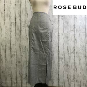  ROSE BUD　ローズバッド　タイトマキシスカート　Fサイズ　グレー　S5.11-48　USED