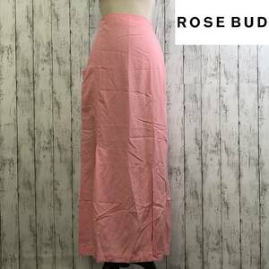 ROSE BUD Rose Bud tight maxi skirt F size pink S5.11-50 USED