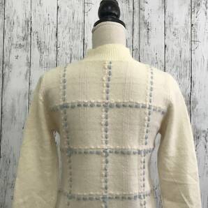 courreges クレージュ ハイネックニット 9Ｒサイズ アイボリー T-252 USEDの画像4