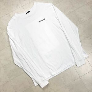 【送料360円】instax バックプリント長袖Tシャツ ロンT 男性用 メンズ Lサイズ クルーネック 古着 N-204