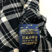 【送料360円】国内正規品 POLO RALPH LAUREN ラルフローレン ネルシャツワンピース 長袖 サイズ10 140cm 女の子 N-207_画像6