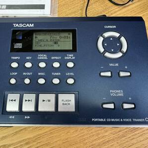  CD-VT2 CDプレーヤー ボイストレーナー通電動作確認済み TASCAM/タスカム ★ 取扱説明書付きの画像2