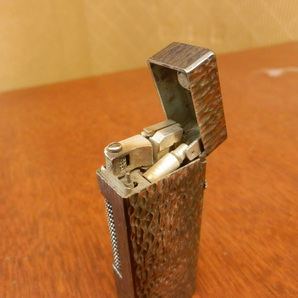 喫煙具 03 / ガスライター dunhill ダンヒル US.RE24163 ローラー式 シルバー Made in Switzerland 着火未確認 外箱無の画像7