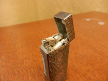 喫煙具 03 / ガスライター dunhill ダンヒル US.RE24163 ローラー式 シルバー Made in Switzerland 着火未確認 外箱無_画像7