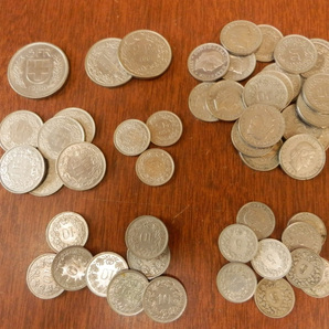 貨幣 硬貨 海外古銭 20 / スイス フラン ラッペン CONFOEDERATIO HELVETICA 重量:198.2g まとめて大量setの画像1