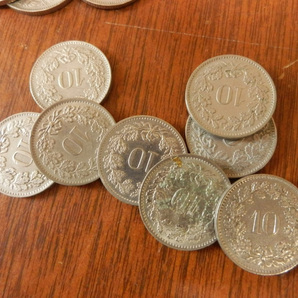 貨幣 硬貨 海外古銭 20 / スイス フラン ラッペン CONFOEDERATIO HELVETICA 重量:198.2g まとめて大量setの画像4
