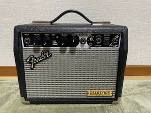 FENDER スピーカー アンプ CELESTION EQUIPPED 動作品 音出し確認済み ギター ブラック系 フェンダージャパン 楽器 音楽 オーディオ機器