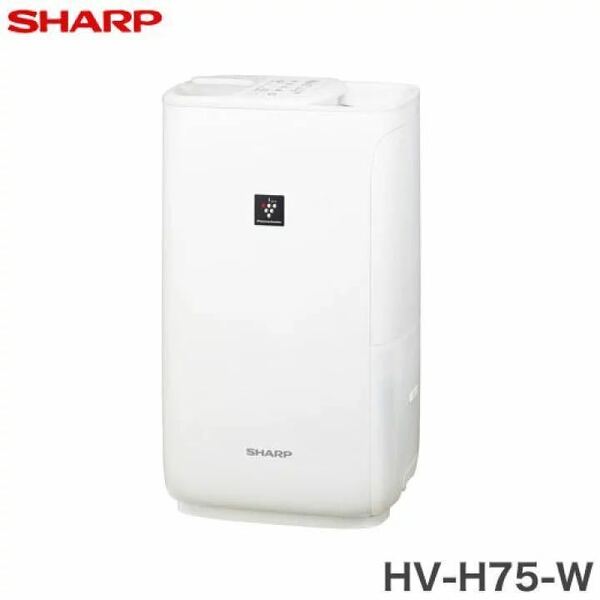 SHARP シャープ 加湿器 ハイブリッド式 HV-H75-W プレミアムホワイト タンク容量4L 木造12.5畳 プラズマクラスター