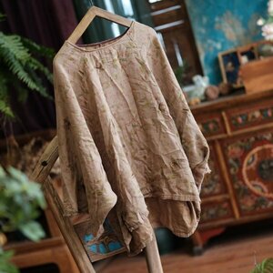 lgn 2160 tunic antique manner Western-style clothes Mix romance fashion pop comfort .. piece ... print pattern cotton 100% cotton 