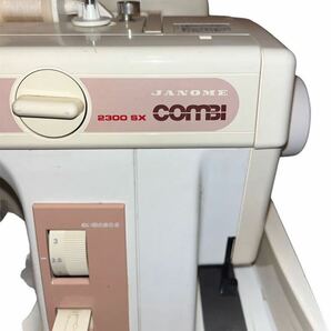 【1円スタート】JANOME COMBI 2300 SX ジャノメ ロックミシン フットペダル ハンドクラフト 手工芸 趣味 裁縫 の画像2