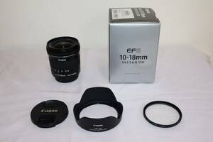  Canon Canon EF-S 10-18mm F4.5-5.6 IS STM original box equipped 