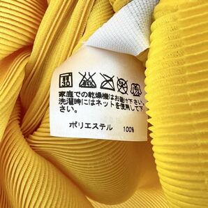 美品 サイズ3 プリーツプリーズ ミスト MIST 半袖 Tシャツ カットソー イエロー 黄色 PLEATS PLEASE ISSEY MIYAKE イッセイミヤケの画像8