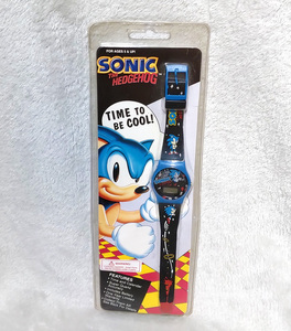  new goods unopened Sonic The Hedgehog wristwatch SEGA Sega SONIC THE HEDGEHOG Sonic The Hedgehog retro Vintage 