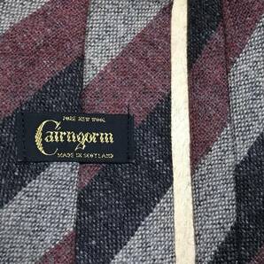 送料無料 Cairngorm ケイゴン 高級 ネクタイ ストライプ イギリス スコットランド ウール製の画像4