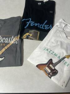 Fender ユニクロ　Tシャツ 未使用品 サイズL　３枚セットUT