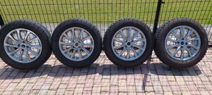 中古　ブリジストンホイール BALMINUM スタッドレスタイヤセット　195/65R 16インチ　4穴　PCD100　インセット40　6J 残り溝約7.4ミリ