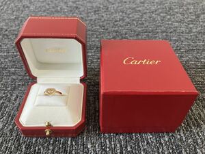 Cartier カルティエ CハートリングK18ピンクゴールド　ピンクサファイア　3.5g ケース、箱付き　美品