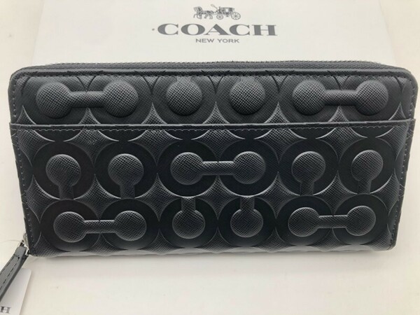 コーチ COACH 長財布 財布 シグネチャー アコーディオンラウンドジップウォレット財布 新品 未使用 贈り物F60735 g202C