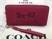 コーチ COACH 長財布 財布 シグネチャー アコーディオンラウンドジップウォレット財布 新品 未使用 贈り物C3548 k330C_画像1