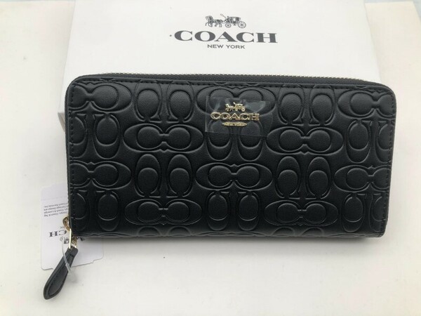 コーチ COACH 長財布 財布 シグネチャー アコーディオンラウンドジップウォレット新品 未使用 贈り物F39631 q187