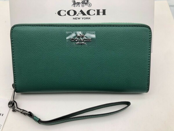 コーチ COACH 長財布 財布 シグネチャー アコーディオンラウンドジップウォレット 新品 未使用 贈り物s177 C4451