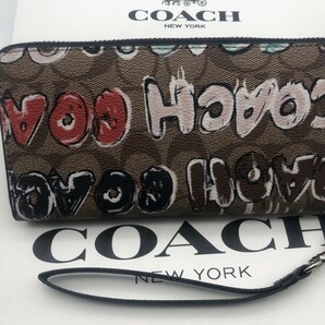 コーチ COACH 長財布 財布 シグネチャー アコーディオンラウンドジップウォレット財布 新品 未使用 贈り物CM837 n331の画像5