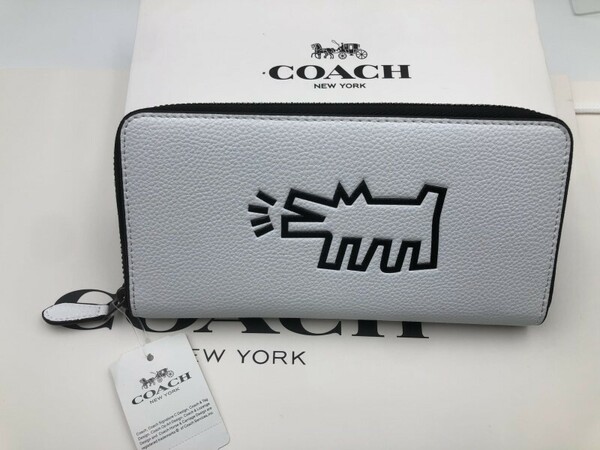 コーチ COACH 長財布 財布 シグネチャー アコーディオンラウンドジップウォレット財布 新品 未使用 贈り物87107 w241C