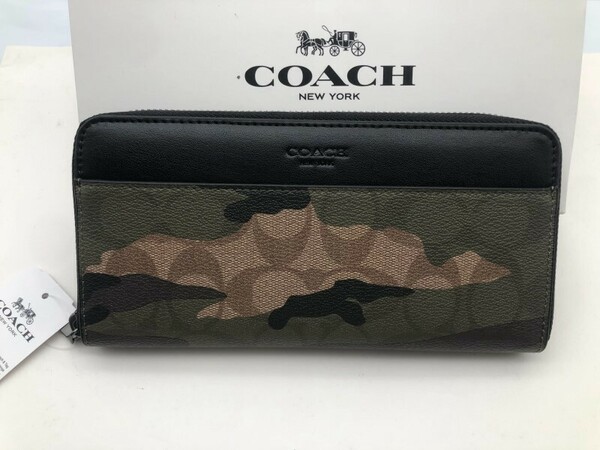 コーチ COACH 長財布 財布 シグネチャー アコーディオンラウンドジップウォレット新品 未使用 贈り物155C f87189