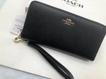 コーチ COACH 長財布 財布 シグネチャー アコーディオンラウンドジップウォレット財布 新品 未使用 贈り物 C3441 l203C_画像2