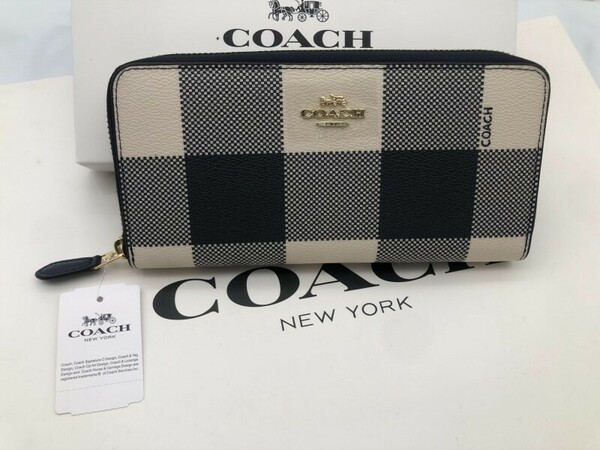 コーチ COACH 長財布 財布 シグネチャー アコーディオンラウンドジップウォレット新品 未使用 贈り物l035 F25966