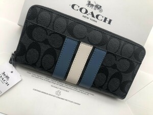 コーチ COACH 長財布 財布 シグネチャー アコーディオンラウンドジップウォレット 新品 未使用 贈り物F26070 a120