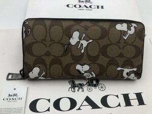 コーチ COACH 長財布 財布 シグネチャー アコーディオンラウンドジップウォレット財布 新品 未使用 贈り物 x214C C4327