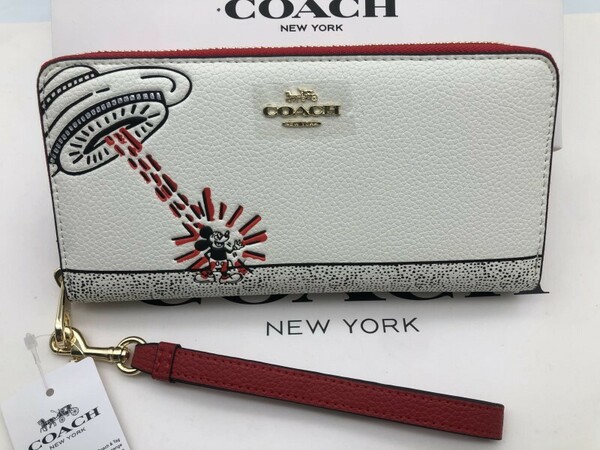 コーチ COACH 長財布 財布 シグネチャー アコーディオンラウンドジップウォレット新品 未使用 贈り物h171 C7800