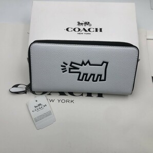 コーチ COACH 長財布 財布 シグネチャー アコーディオンラウンドジップウォレット財布 新品 未使用 贈り物87107 b241の画像3