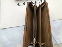 コーチ COACH 長財布 財布 ロング ジップ ストラップ付き ラウンドファスナー 新品 未使用 贈り物w152C C3548_画像8