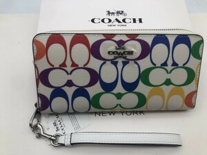 コーチ COACH 長財布 財布 シグネチャー アコーディオンラウンドジップウォレット財布 新品 未使用 贈り物 C4537 k210