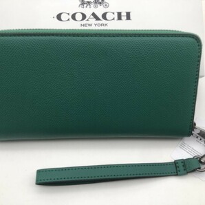 コーチ COACH 長財布 財布 シグネチャー アコーディオンラウンドジップウォレット 新品 未使用 贈り物w177 C4451の画像4