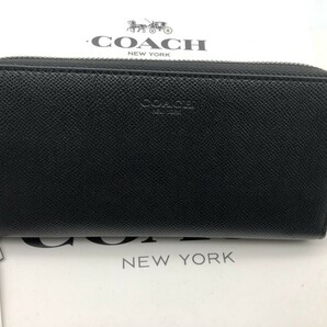 コーチ COACH 長財布 財布 シグネチャー アコーディオンラウンドジップウォレット新品 未使用 贈り物 F58107 n196の画像1