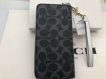 コーチ COACH 長財布 財布 ロング ジップ ストラップ付き ラウンドファスナー新品 未使用 贈り物C4452 j040_画像6