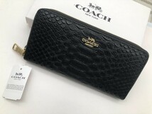 コーチ COACH 長財布 財布 シグネチャー アコーディオンラウンドジップウォレット新品 未使用 贈り物 F53659 y180C_画像2