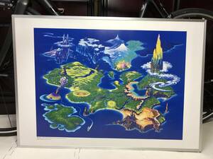  Seiken Densetsu 3 world map poster unused 