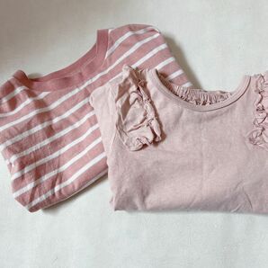 西松屋　ベビー服　トップス　長袖Tシャツ　2枚セット　70