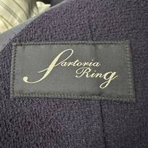 美品 Lサイズ【大人のお洒落】グリーンレーベルリラクシング Sartoria Ring テーラードジャケット 春ジャケ リングヂャケット ネイビー_画像7