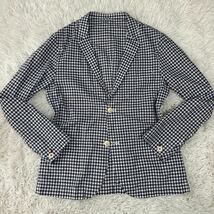 極美品【紳士のお洒落】BURBERRY BLACK LABEL 春夏 アンコンジャケット Mサイズ ギンガムチェック バーバリーブラックレーベル 高級感_画像2